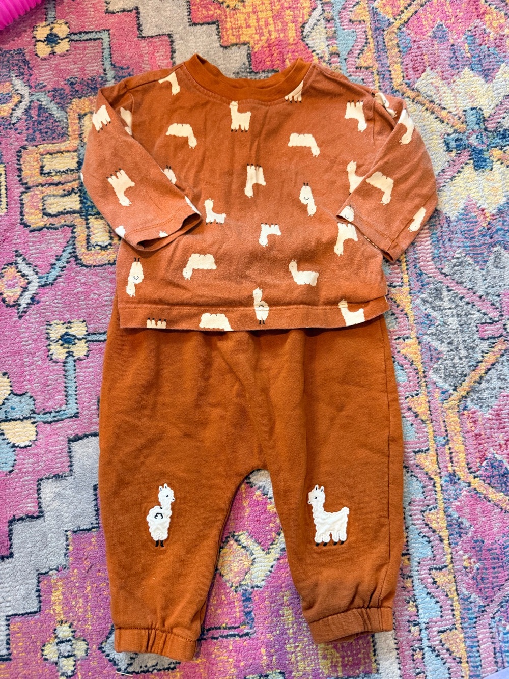 Hanna Andersson Rust Orange Drawstring Joggers